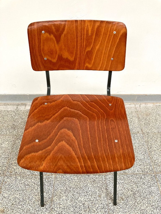 Image 1 of Set van 4 vintage F6 Eromes Marko Holland eetkamerstoelen