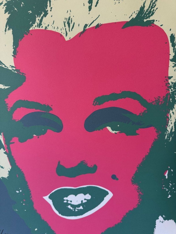 Image 1 of 1986 Carnegie Museum of Art After Andy Warhol "Pink - Hand Numbered" Lithograph