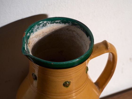Antique folk glazed pottery pot – Central Europe, circa 1930 – Plant pot, Rustic (photo 11 of 40)