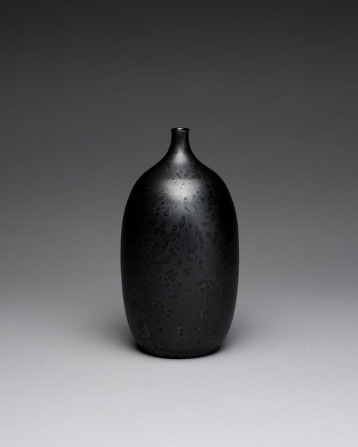 Karin & Walther Zander Crystalline-Glaze Chic Vase 1977 German Studio Pottery