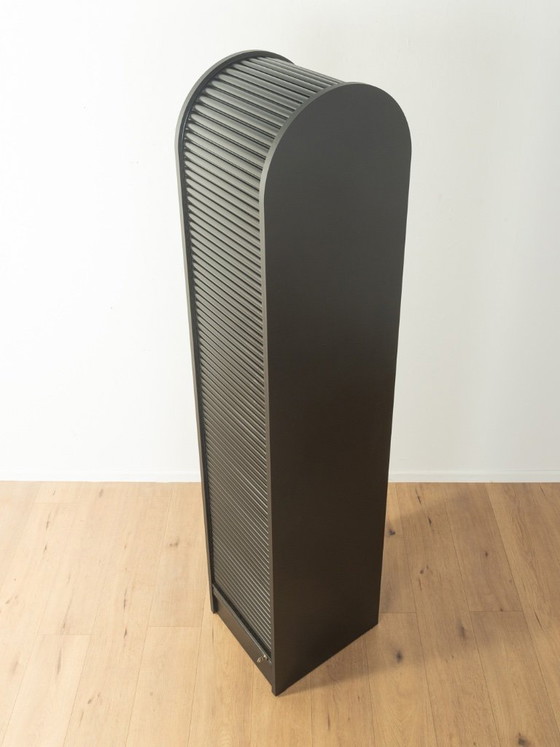 Image 1 of 1980s Tambour door cabinet in the style of Aldo van den Nieuwelaar, Vintage