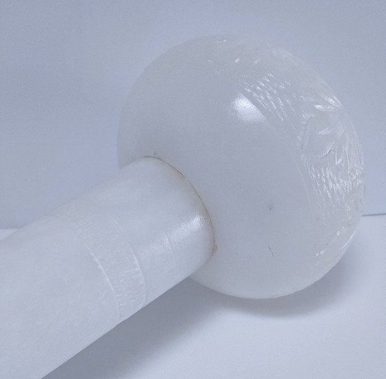 Image 1 of vase albâtre xl h. 40,5 cm vintage