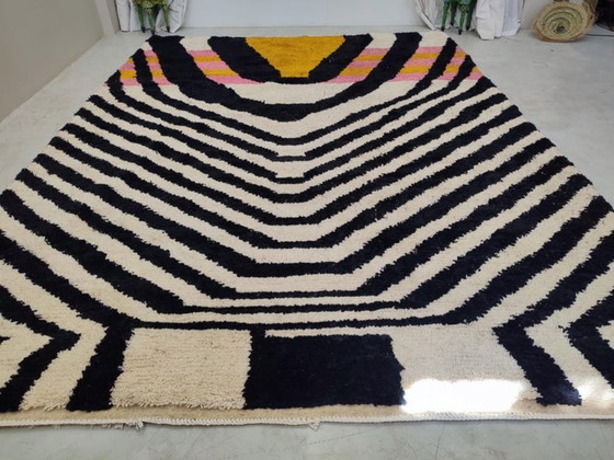 Image 1 of Marokkanischer Teppich aus Naturleinen, 250 x 150 cm