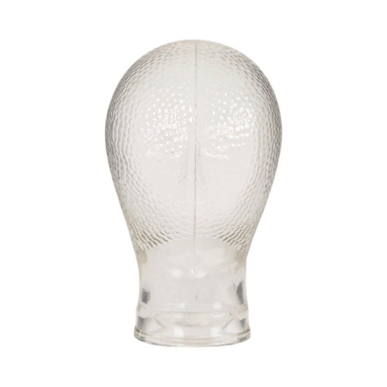 Decoratief Vintage Glazen Hoofd Display Etalage Militaria 26cm – Decoratieve objecten, Glass (photo 5 of 12)