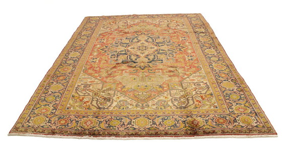 Image 1 of Teppich Handgeknüpft Heris Orientteppich 336 x 242 cm Perserteppich Antik Design