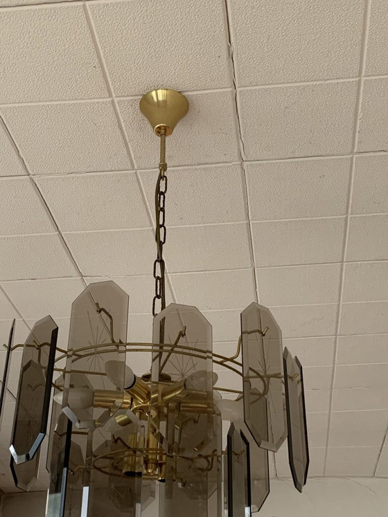 Vintage Ceiling Light, 1960s – Chandeliers, Wood, Chrome (photo 6 of 8)