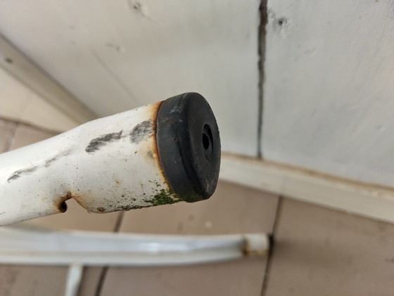 Image 1 of Tolix replica set of bar stools metal patina