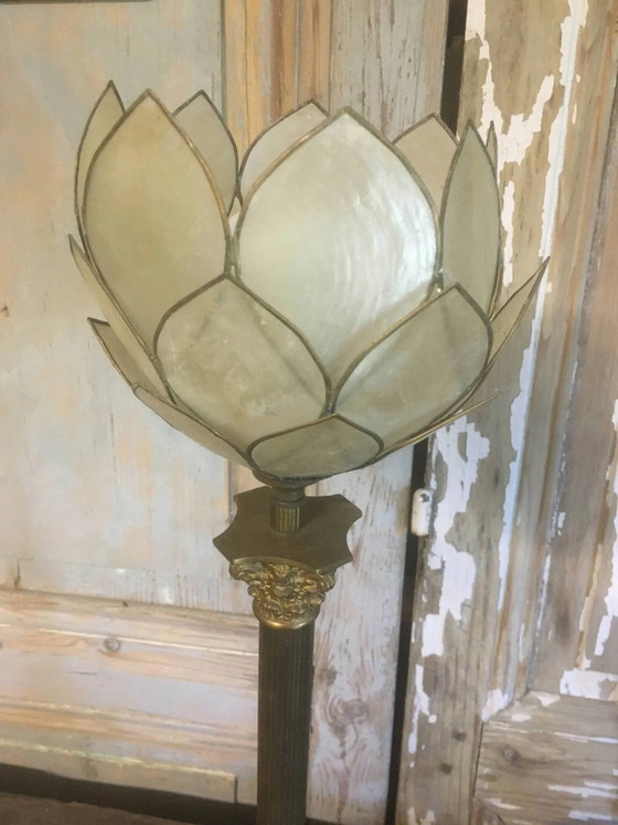 Bronze and mother-of-pearl lamp – Table lamps, Vintage (photo 2 of 9)