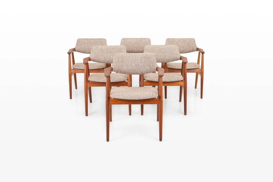 Vintage GM11 eetkamerstoelen van Glostrup Møbelfabrik, jaren 60, set van 6 – Wood, Scandinavian (photo 15 of 15)
