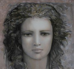 Image 1 of "Visage Imaginaire" Lithograph by Jean-Paul Cleren