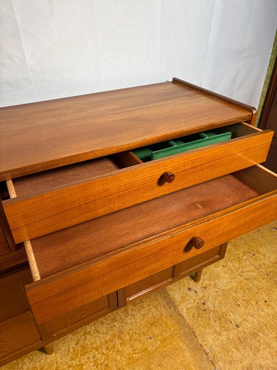 Mid Century Retro Vintage Teak Sideboard by Nathan (Circa 1960–1970) A Stylish and Highly Versatile Mid (photo 9 of 10)