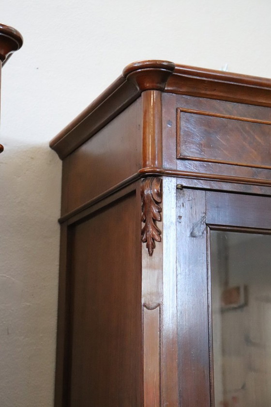 Image 1 of Set of 2 Bookcases in walnut, Italy late 19th century
