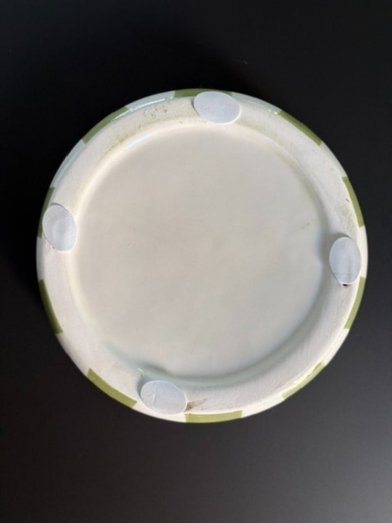 Cuenco a rayas verde-blanco / Vide-Poche – Ceramic (photo 15 of 15)