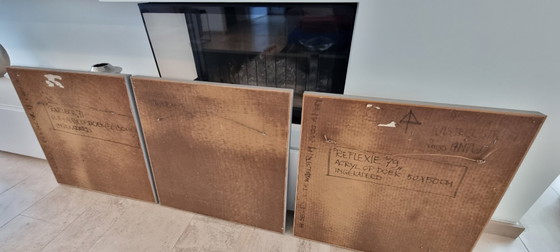 Abstraktes Triptychon "Reflexie '79" von Hans Segers (1979) – Gemälde & Zeichnungen, Canvas (photo 5 of 9)