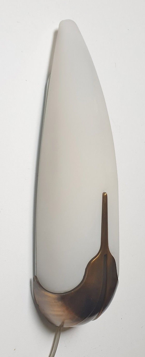 Image 1 of Herda - Wall lamp - 20.0605/1 - Glass, Metal