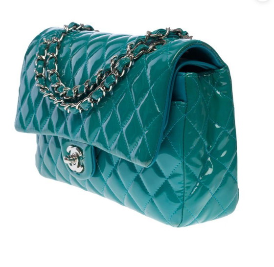 Image 1 of Borsa CHANEL Timeless/Classique in Cuir Bleu - 1012835