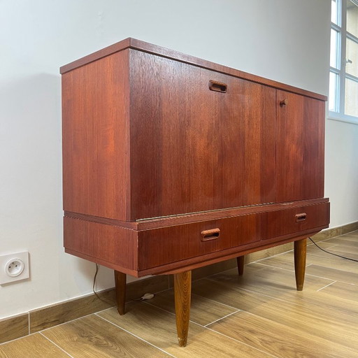 Scandinavian style sideboard/bar cabinet, 1960/70 MCM