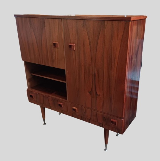 Image 1 of Mid-Century-Highboard aus Palisanderholz, 1960er Jahre