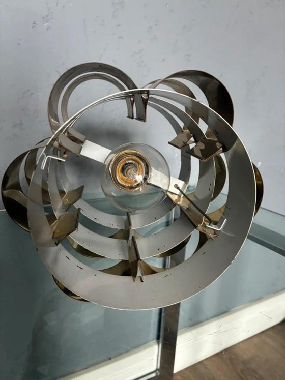 Lampada a sospensione Werner Schou, Coronell Electro Ottone Anni '60, Lampade a sospensione, Metallo, Marrone (foto 6 di 6)