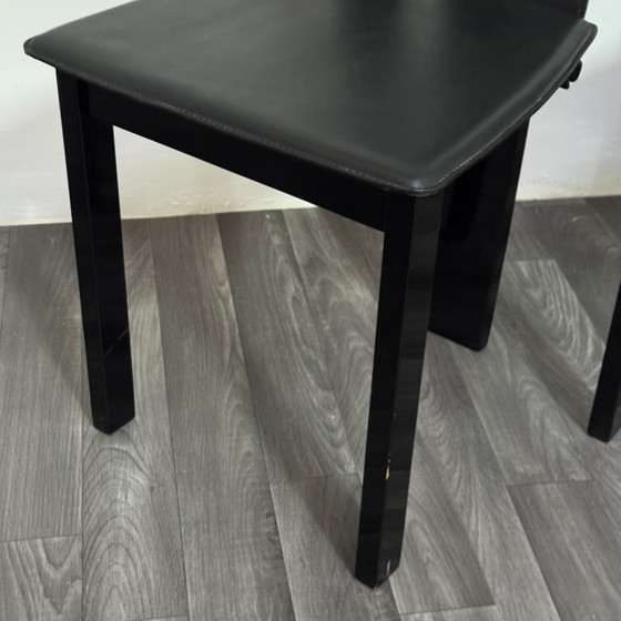 Image 1 of Set 4 Sedie Da Pranzo Postmoderne Design Anni ‘80 Modernariato