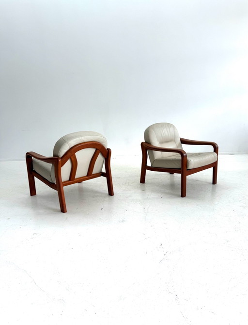 Set van 2 vintage Deense fauteuils, Komfort ‘80