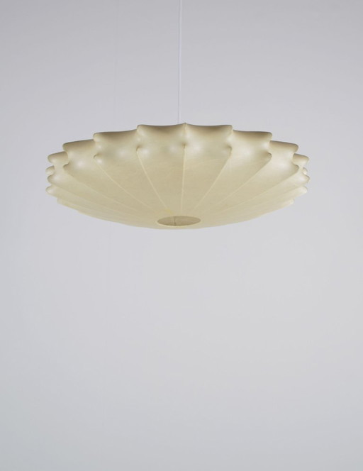 Rare vintage cocoon lamp by Friedel Wauer for Goldkant Leuchten, 1960s