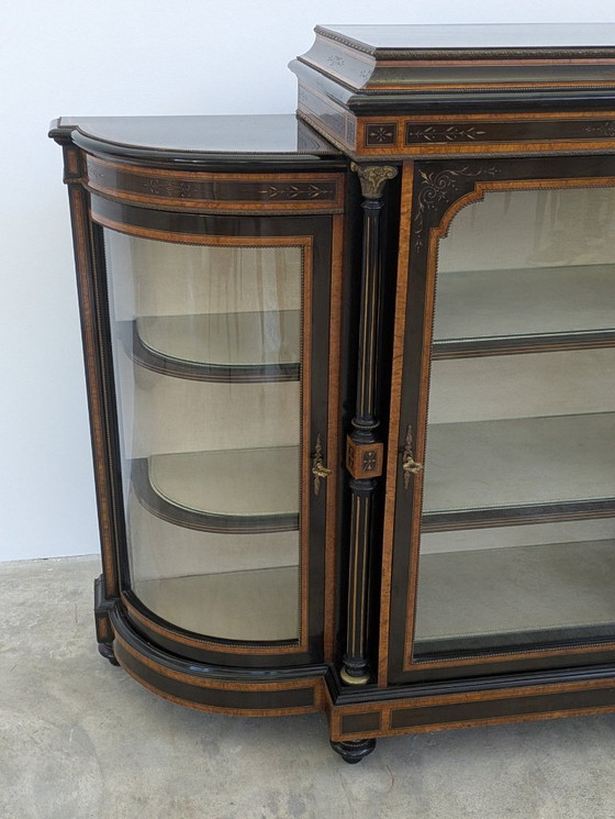 Image 1 of Credenza - Legno annerito, radica di noce - Napoleone III