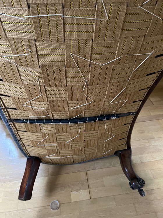 Image 1 of Elegante chaise longue de estilo coroco, siglo XIX