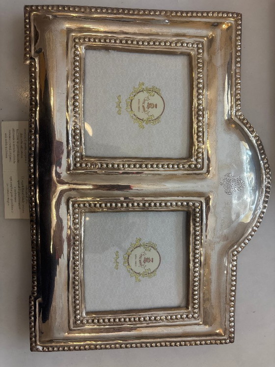 Image 1 of Cadre photo double de la famille royale à Sheffield et en bois