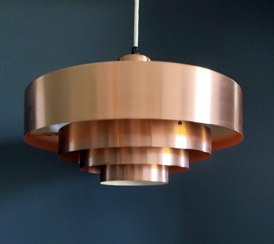 Image 1 of Copper Pendant Model Roulet by Jo Hammerborg For Fog & Morup