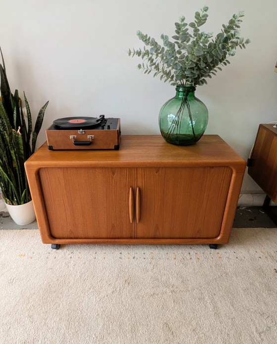 Image 1 of Vintage Danish teak sideboard, Dyrlund audio cabinet