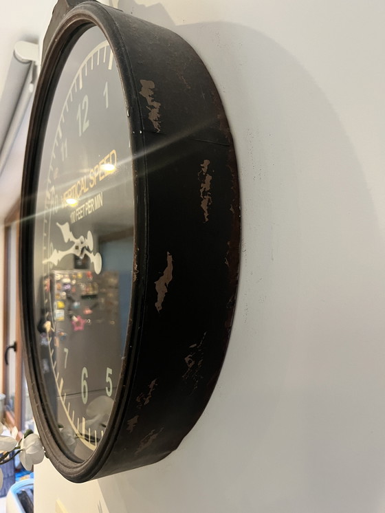 Image 1 of Wandklok Extra Groot Industriële Stijl
