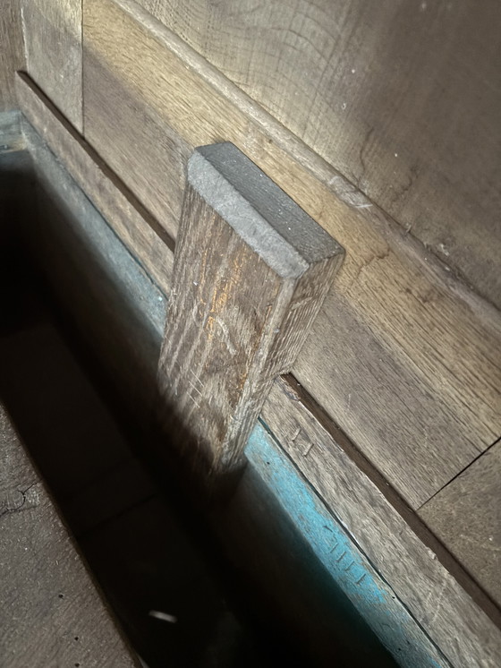 Image 1 of Antique solid blank oak wardrobe wall cabinet antique oak