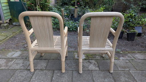 Bamboo garden chairs