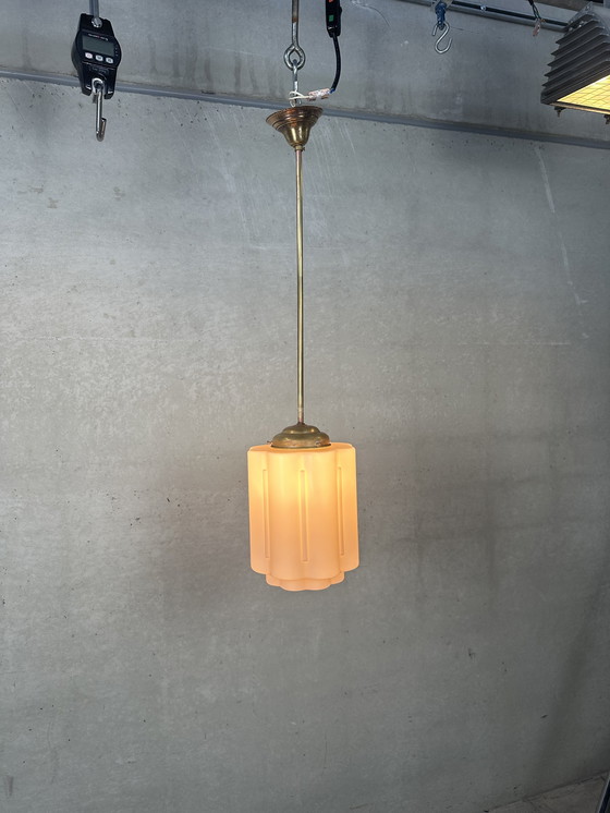 Image 1 of Lampada Art déco - opalina rosa