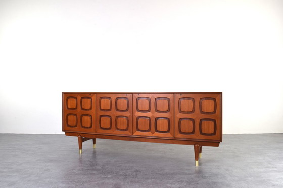 Image 1 of Buffet en teck du Mid Century par Rolf Rastad & Adolf Relling pour Gustav Bahus, années 1960.