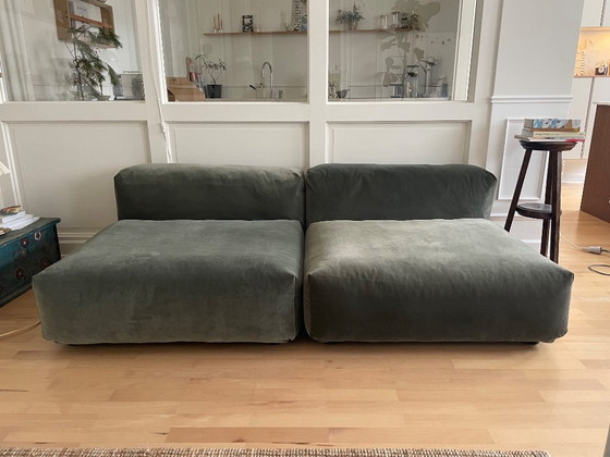 Image 1 of Vetsak Sofa Couch Suave Pine Green Zitting Zijkussen Groot Loungekussen