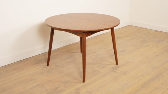 Image 1 of Vintage ronde eettafel | Uitschuifbaar | 1960s