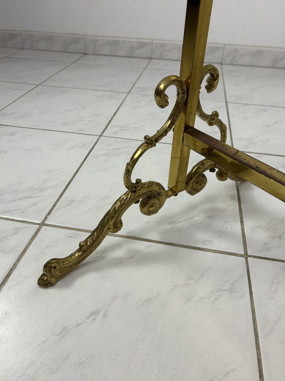 Image 1 of Vintage Hollywood Regency freestanding coat rack brass