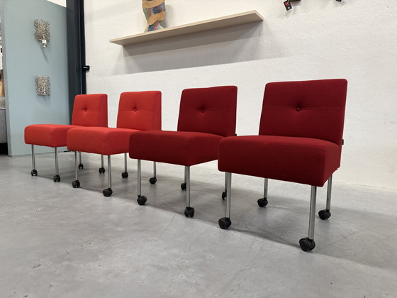 Image 1 of 4 Gelderland 7714 Sedia Button Sedia design in tessuto