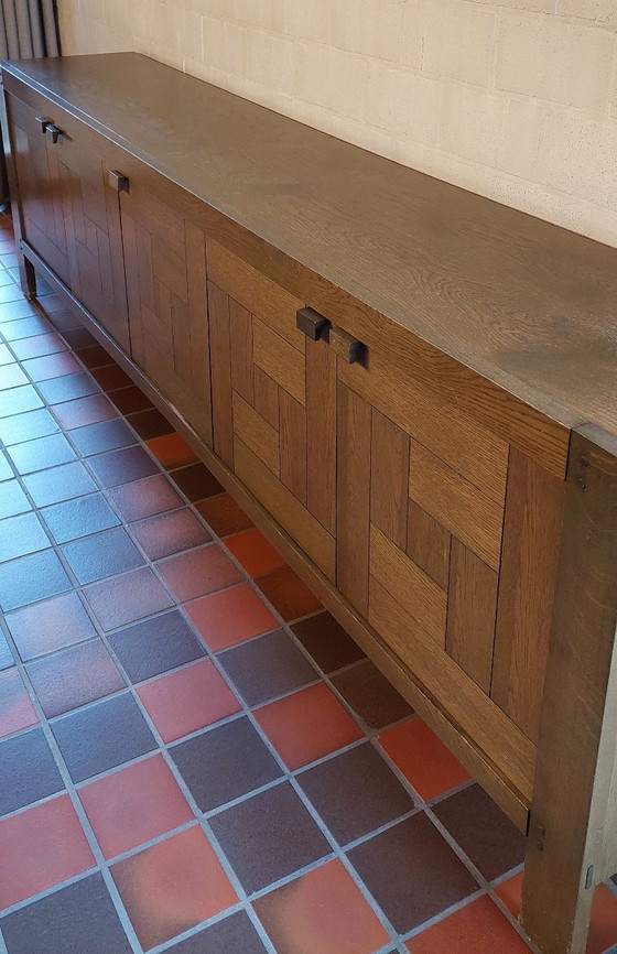 Image 1 of Complete Dining Room Set with Buffet Cabinet, Bar Cabinet, Extendable Table, and Set of Chairs Casala Cantilever