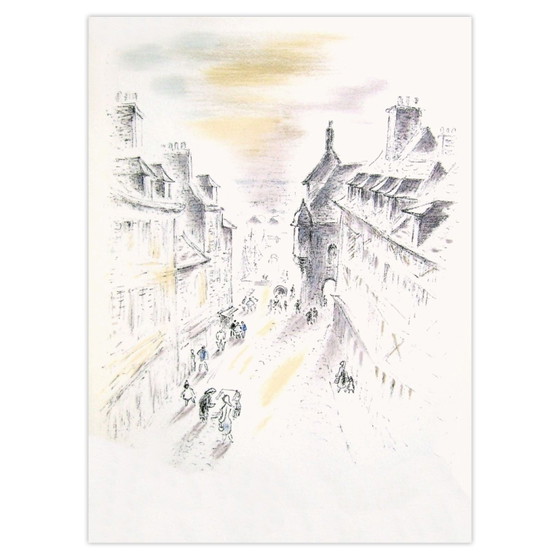 Image 1 of André HAMBOURG Litografía Luces de Honfleur IV 1964