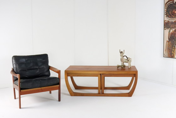 Image 1 of Beithcraft Coffee Table With 2 Nesting Tables 'Ratho' Vintage