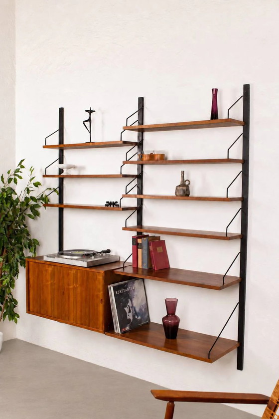 Poul Cadovius Shelving System Cado Royal Vintage Teak 60s – Shelving unit, Wood, Metal, Scandinavian (photo 3 of 16)
