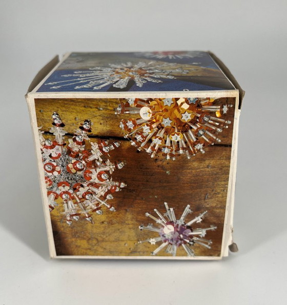 Image 1 of Vintage Space Age Christmas Ornament – Pink – 1960s – Boxed