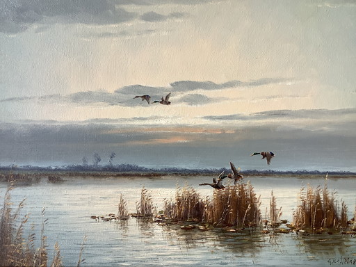 Gien van de Velde Peinture des lacs de Waddinxveen