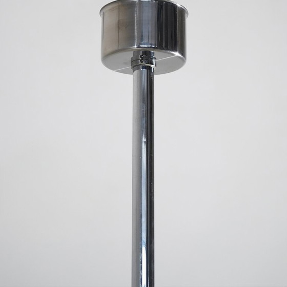 Kroonluchter van verchroomd metaal en glas, jaren 70 – Plafondlampen, Metal (photo 9 of 15)