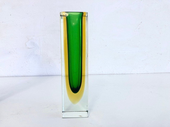 Image 1 of 3 Italian Sommerso vases made of Murano glass by Flavio Poli, 1960s design