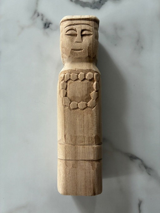 Statue totem bois de manguier