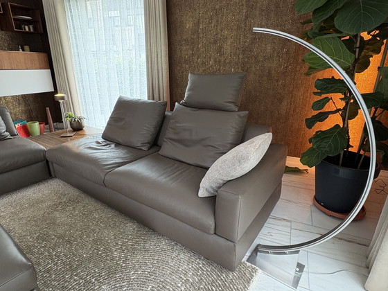 Image 1 of Designer corner sofa with ottoman